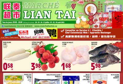 Marche Lian Tai Flyer July 28 to August 3