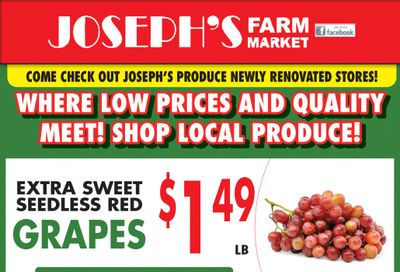 Joseph's Farm Market Flyer July 28 and 29