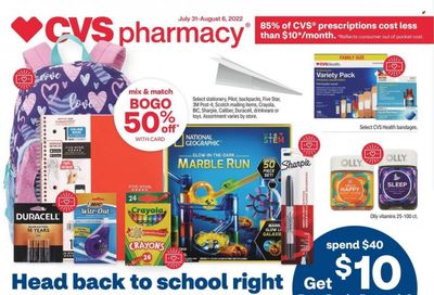 CVS Pharmacy Weekly Ad Flyer July 28 to August 4