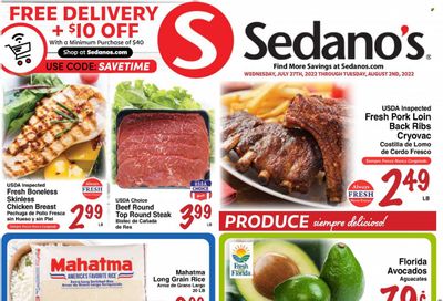 Sedano's (FL) Weekly Ad Flyer July 28 to August 4