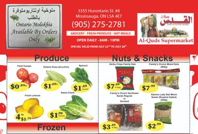 Al-Quds Supermarket Flyer July 22 to 28