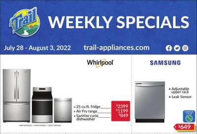 Trail Appliances (AB & SK) Flyer July 28 to August 3