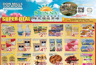 Sunny Foodmart (Don Mills) Flyer July 29 to August 4