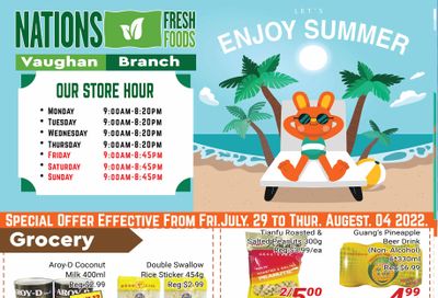 Nations Fresh Foods (Vaughan) Flyer July 29 to August 4