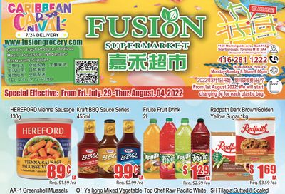 Fusion Supermarket Flyer July 29 to August 4