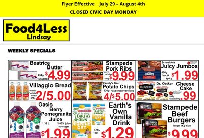 Food 4 Less (Lindsay) Flyer July 29 to August 4