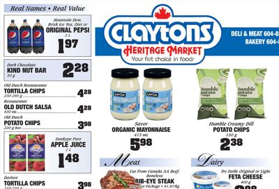 Claytons Heritage Market Flyer July 29 to August 4