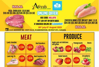 Atiya's Fresh Farm Flyer July 29 to August 5