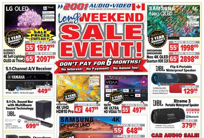 2001 Audio Video Flyer July 29 to August 4