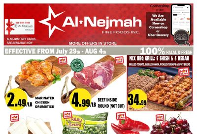 Alnejmah Fine Foods Inc. Flyer July 29 to August 4