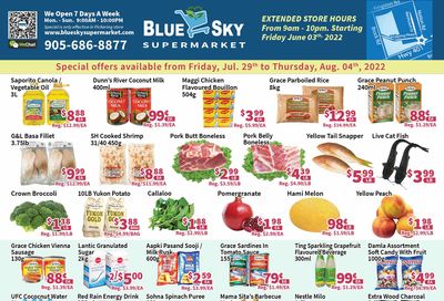 Blue Sky Supermarket (Pickering) Flyer July 29 to August 4