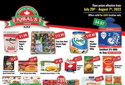 Iqbal Foods (Ajax) Flyer July 29 to August 7