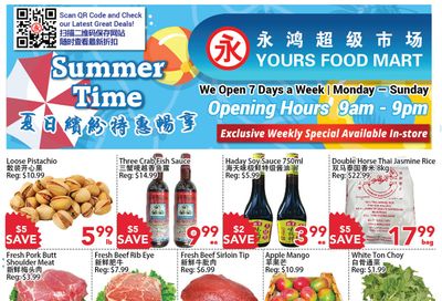 Yours Food Mart Flyer July 29 to August 4