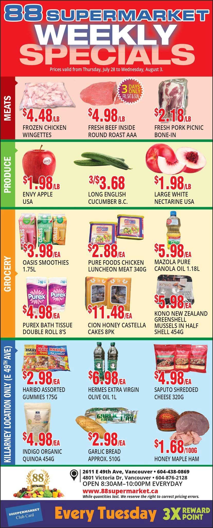 88 Supermarket Flyer July 28 to August 3