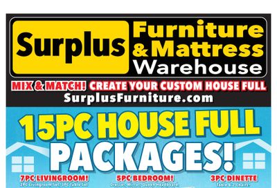 Surplus Furniture & Mattress Warehouse (Winnipeg) Flyer August 1 to 14
