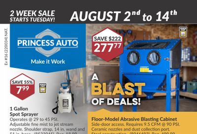 Princess Auto Flyer August 2 to 14