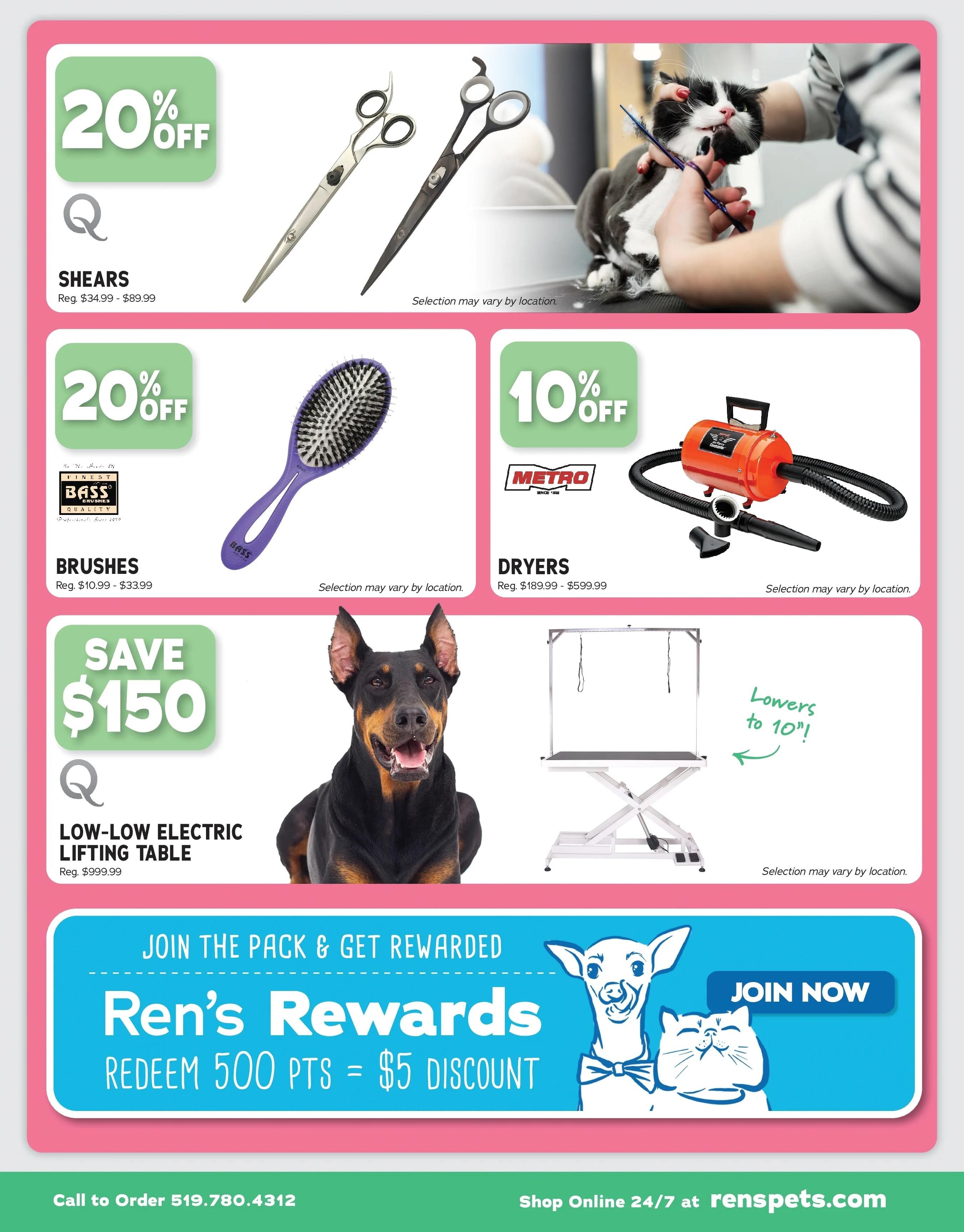 Ren's Pets Depot Stylin' Grooming Sale Flyer August 1 to 14