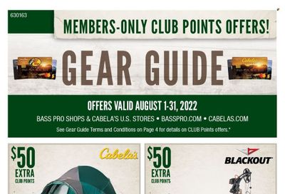 Bass Pro Shops Weekly Ad Flyer Specials August 1 to August 31, 2022