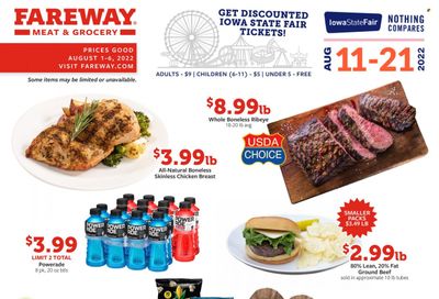 Fareway (IA) Weekly Ad Flyer August 1 to August 8