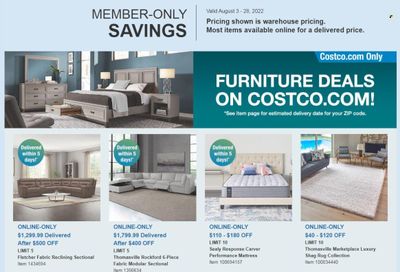 Costco Weekly Ad Flyer Specials August 3 to August 28, 2022