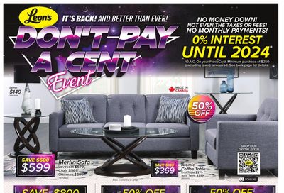 Leon's Don't Pay a Cent Event Flyer August 3 to 17