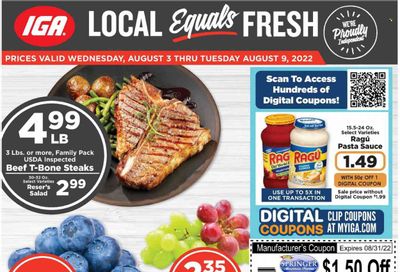 IGA Weekly Ad Flyer Specials August 3 to August 9, 2022