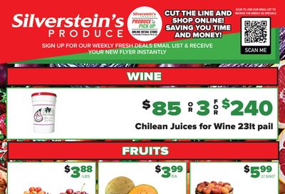 Silverstein's Produce Flyer August 2 to 6