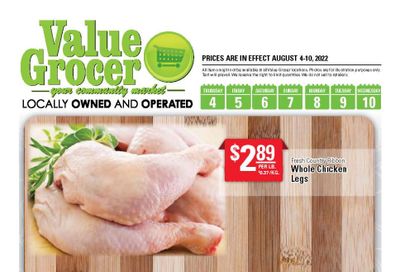 Value Grocer Flyer August 4 to 10