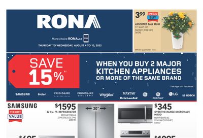 Rona (West) Flyer August 4 to 10