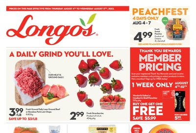 Longo's Flyer August 4 to 17