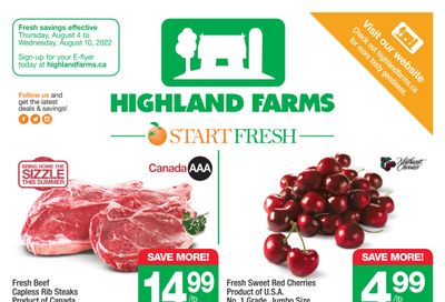 Highland Farms Flyer August 4 to 10
