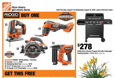 Home Depot (Atlantic) Flyer August 4 to 10