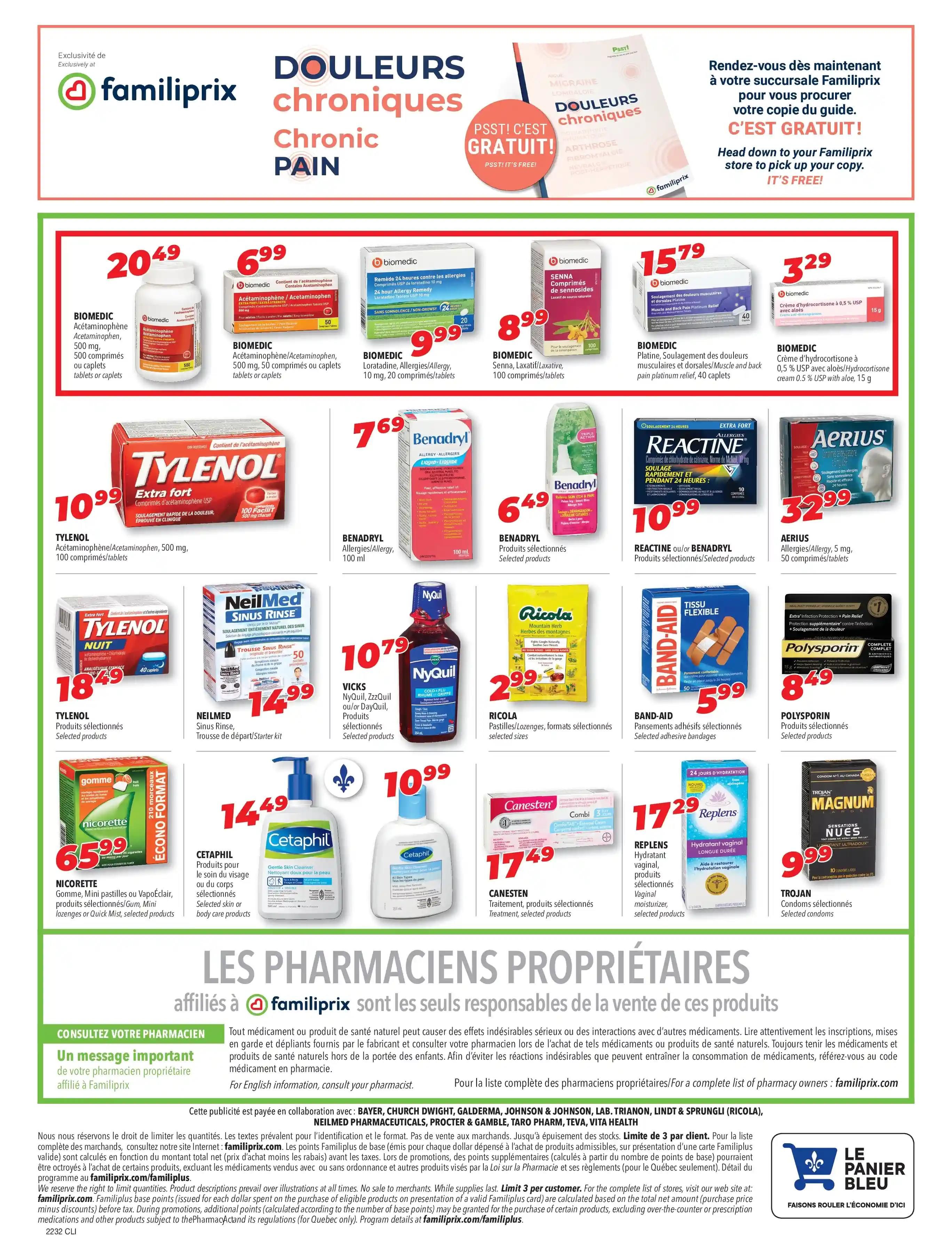 Familiprix Clinique Flyer August 4 to 10