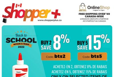 Shopper Plus Back to School Flyer August 2 to September 5