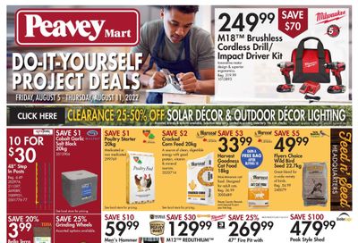 Peavey Mart Flyer August 5 to 11