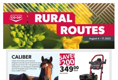 Co-op West Rural Routes Flyer August 4 to 17