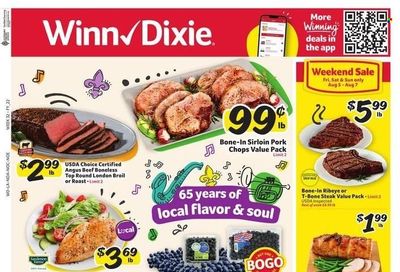 Winn Dixie (AL, FL, GA, LA) Weekly Ad Flyer Specials August 3 to August 9, 2022