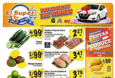 El Super (CA, NM, NV, TX) Weekly Ad Flyer Specials August 3 to August 9, 2022