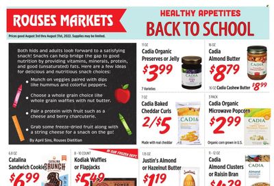 Rouses Markets (AL, LA, MS) Weekly Ad Flyer August 3 to August 10