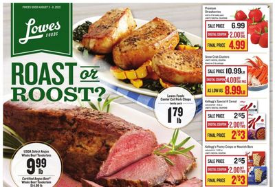 Lowes Foods (NC, SC) Weekly Ad Flyer Specials August 3 to August 9, 2022