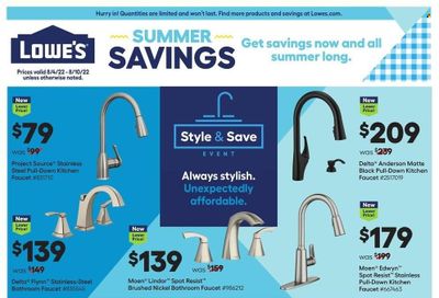 Lowe's Weekly Ad Flyer August 3 to August 10