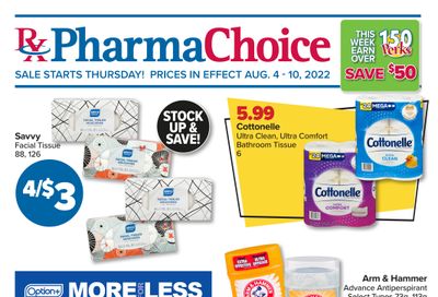 PharmaChoice (BC, AB, SK & MB) Flyer August 4 to 10