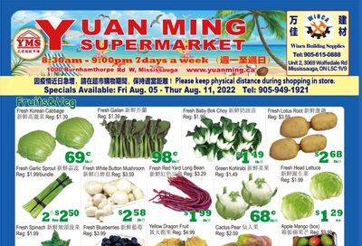 Yuan Ming Supermarket Flyer August 5 to 11
