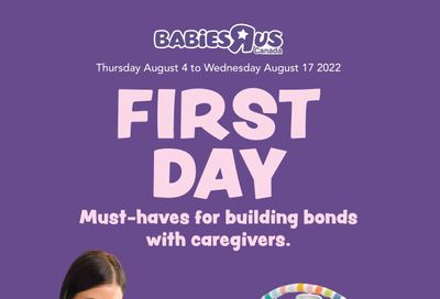 Babies R Us Flyer August 4 to 17