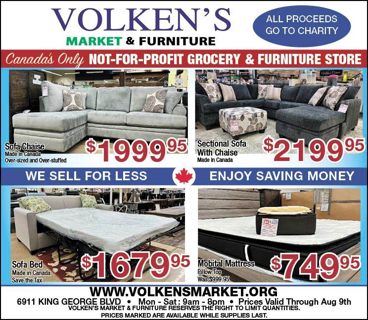 Volken's Market & Furniture Flyer August 3 to 9