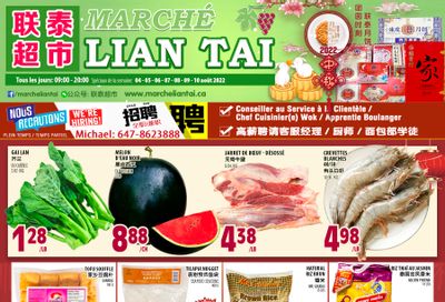 Marche Lian Tai Flyer August 4 to 10