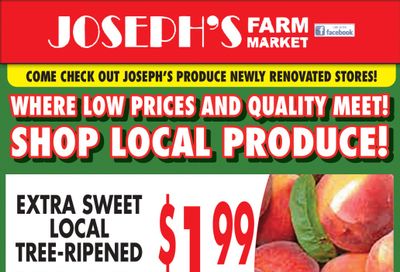 Joseph's Farm Market Flyer August 4 and 5