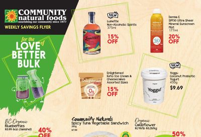 Community Natural Foods Flyer August 4 to 10