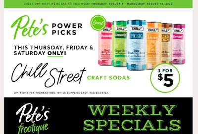 Pete's Fine Foods Flyer August 4 to 10