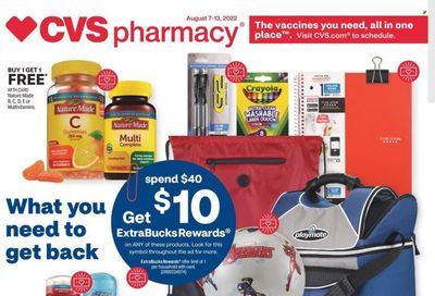 CVS Pharmacy Weekly Ad Flyer Specials August 7 to August 13, 2022